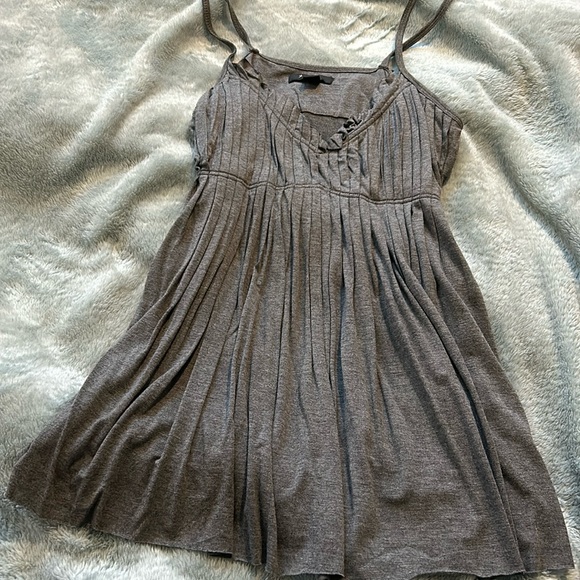 Gray Baby Doll Tank Top-sz M - Picture 1 of 7